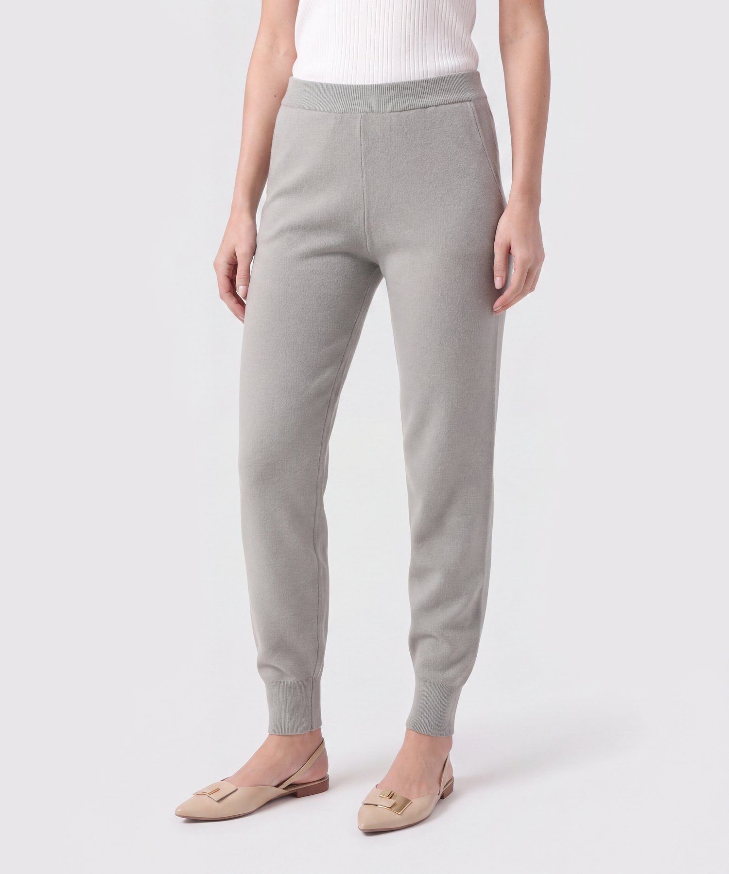 Pantal&oacute;n Jogger En Tejido De Punto Para Mujer