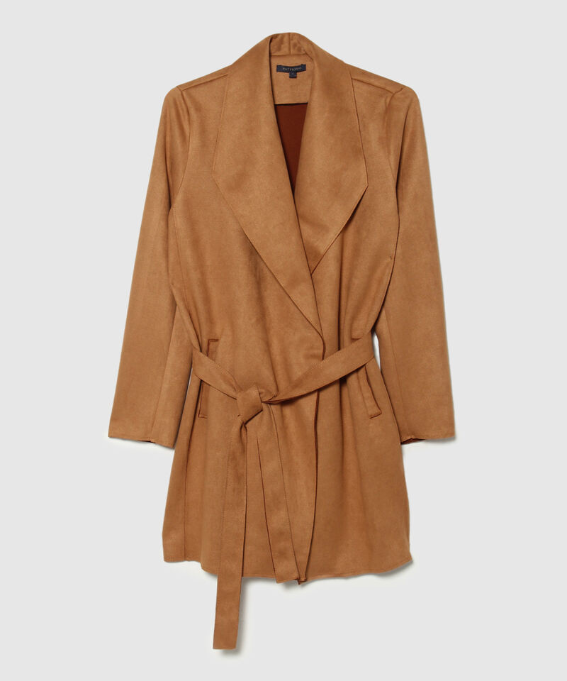 Chaqueta Unicolor Tipo Trench