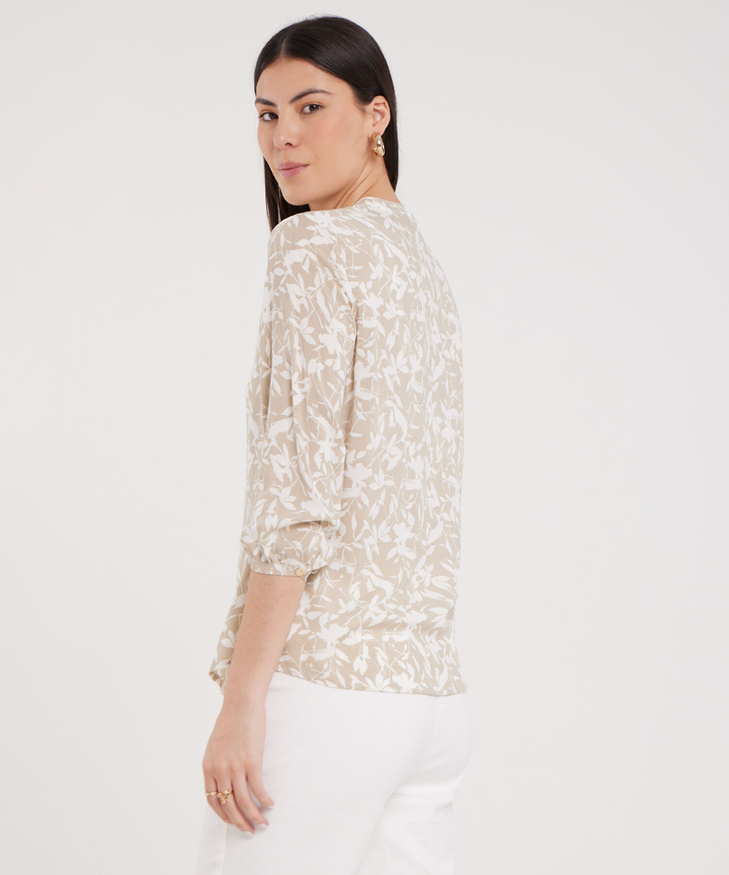 Blusa Manga 3/4 Estampada