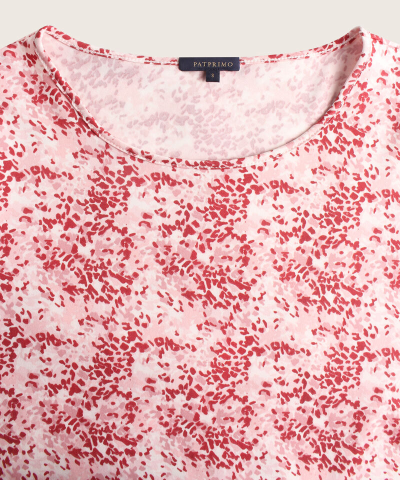 Camiseta Manga 3/4  Cuello Redondo