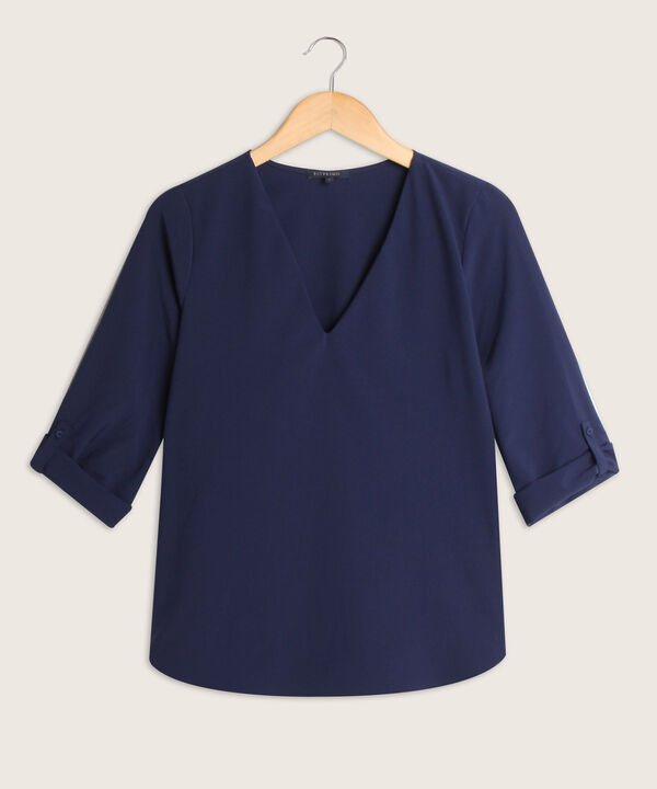 Blusa Manga ¾ con Charreteras