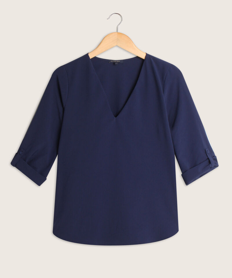 Blusa Manga ¾ con Charreteras