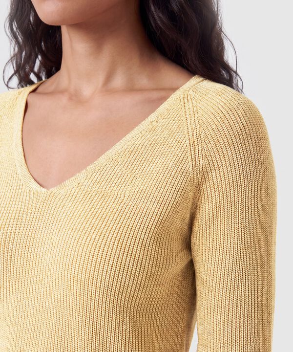 Saco Tejido Escote V Para Mujer