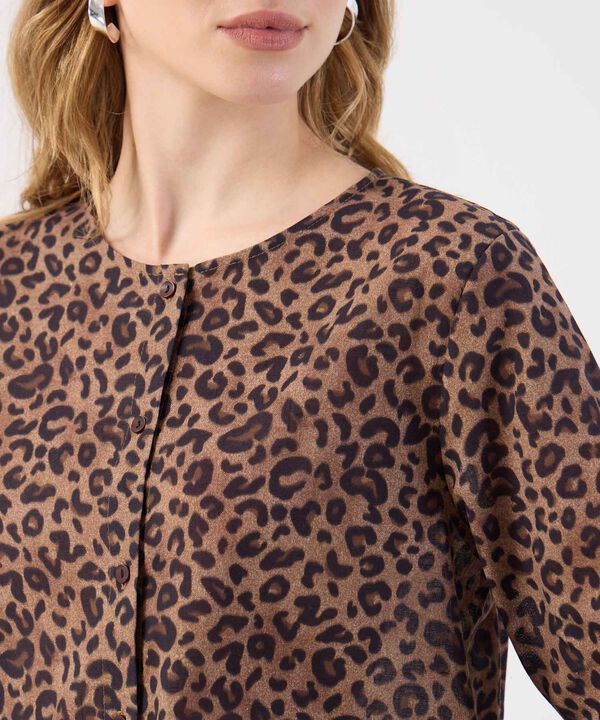 Blusa De Mujer Manga Larga Estampado image number null