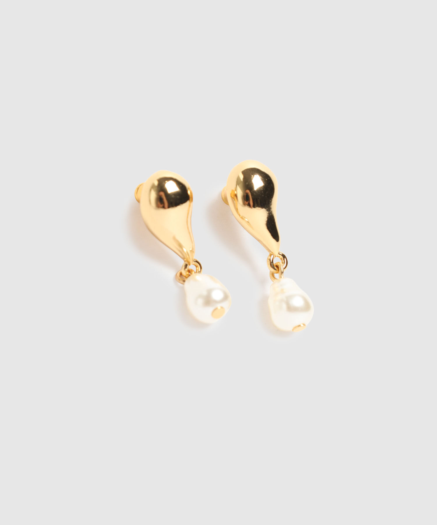 Set De Collar Y Aretes Con Perla Para Mujer