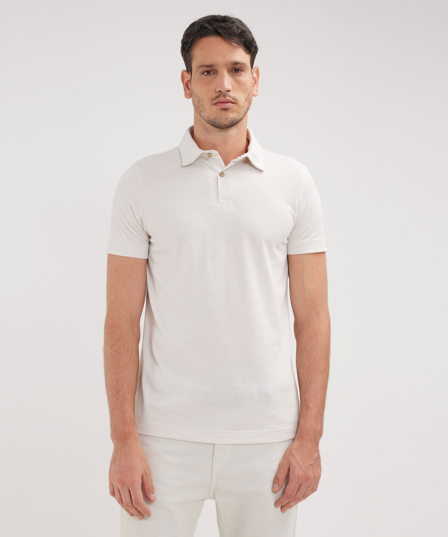 Polo Cuello Maquina Preteñido