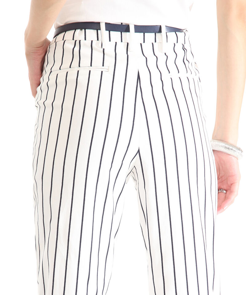 Pantalón Chino Estampado Con Cinturón