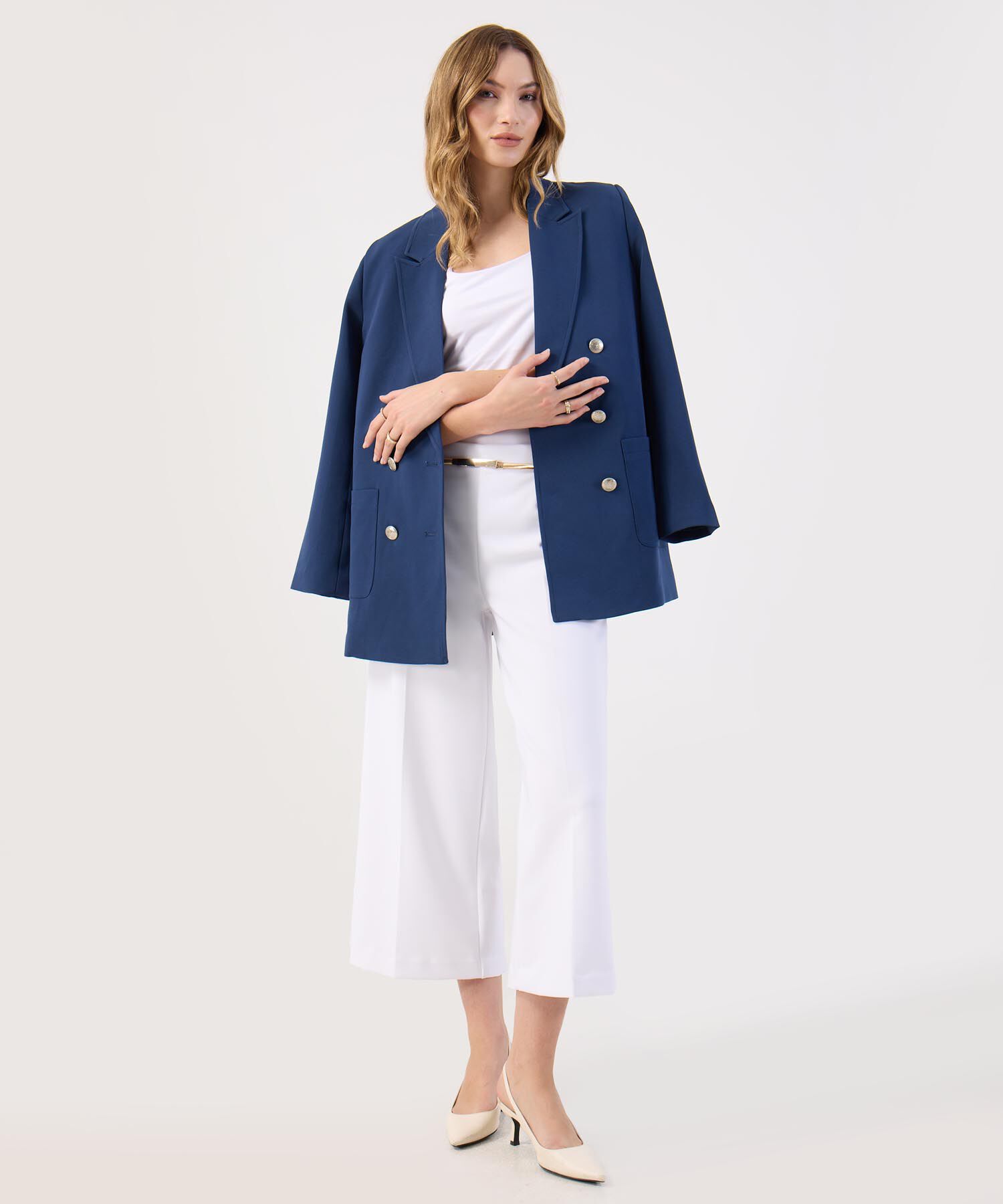 Pantalón Culotte Amplio Elegante