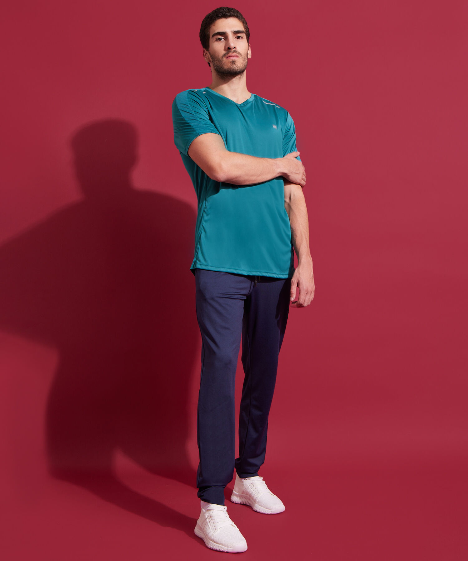 Pantalón Jogger Punto Unicolor Con Bolsillos, Cordón Ajustable Y Elástico Interno, Sport Líneas Patprimo