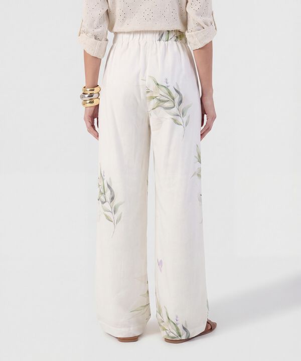 Pantal&oacute;n Wide Leg Con Pretina El&aacute;stica Para Mujer