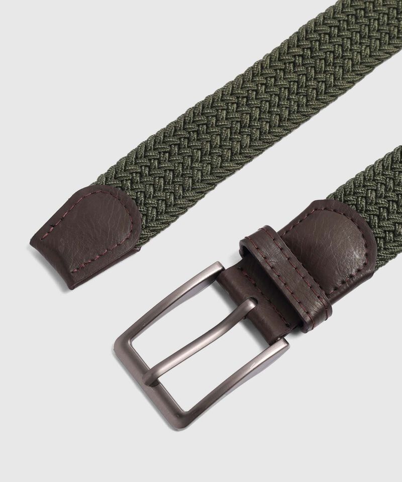 Cinturón Trenzado Elástico Casual Para Hombre