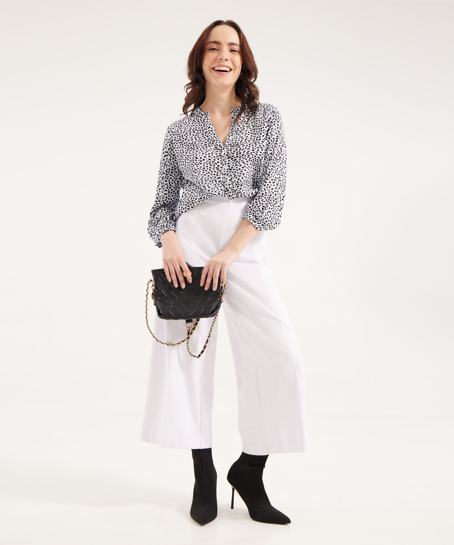 Blusa Con Estampado De Animal Print