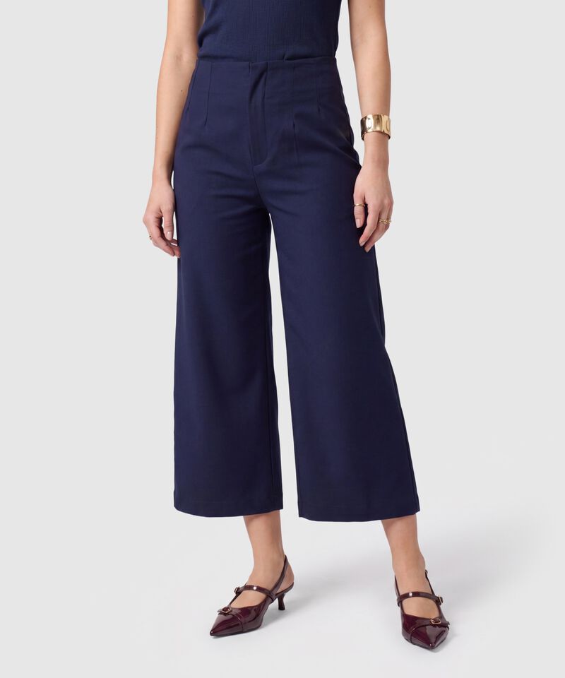 Pantal&oacute;n Culotte De Tiro Alto Para Mujer
