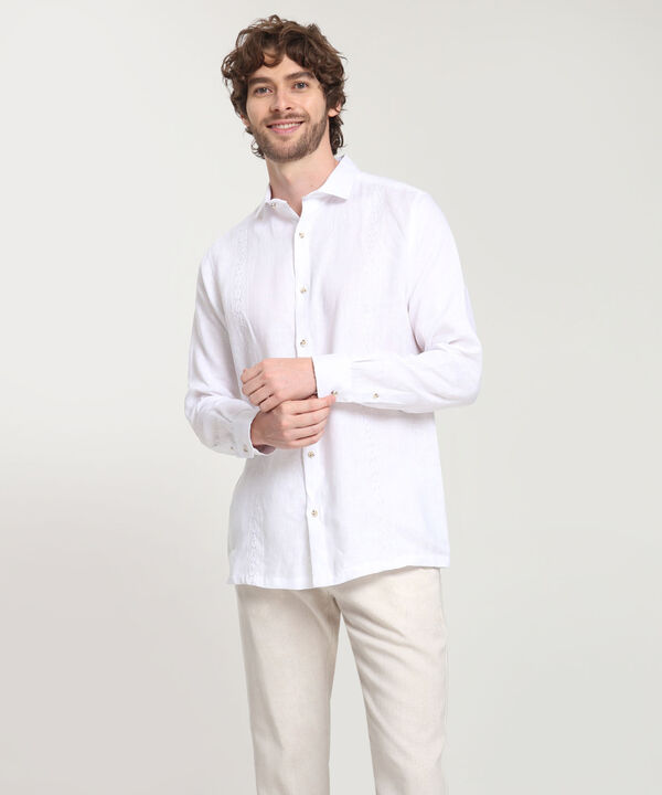 Camisa Guayabera Cuello Camisero Abierto Mini image number null