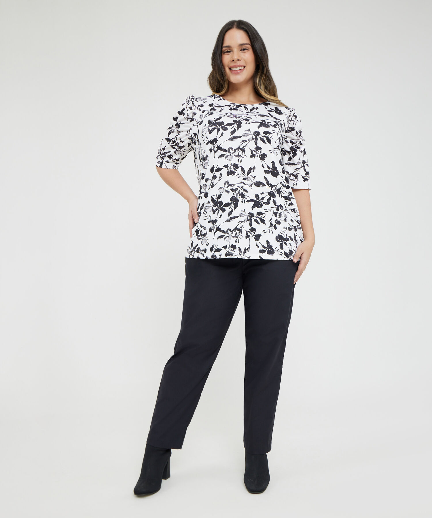 Camiseta Manga ¾ con Estampado