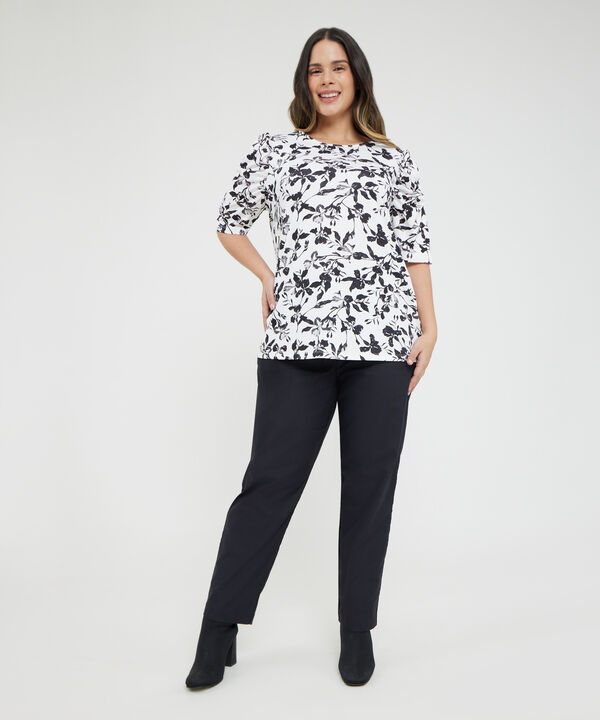 Camiseta Manga ¾ con Estampado