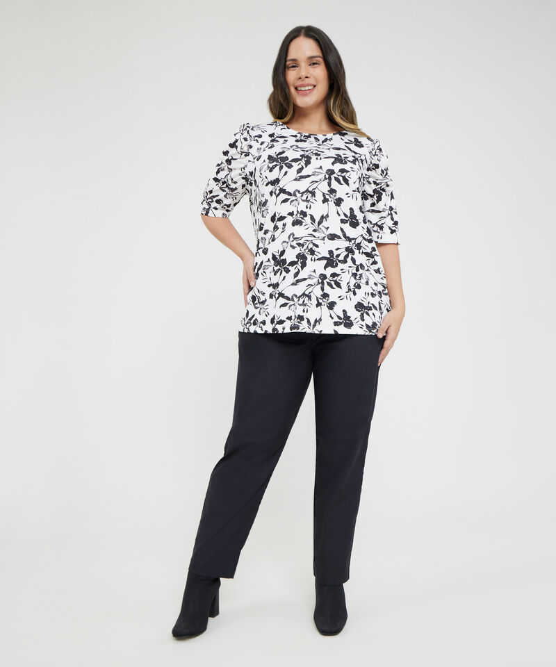 Camiseta Manga ¾ con Estampado
