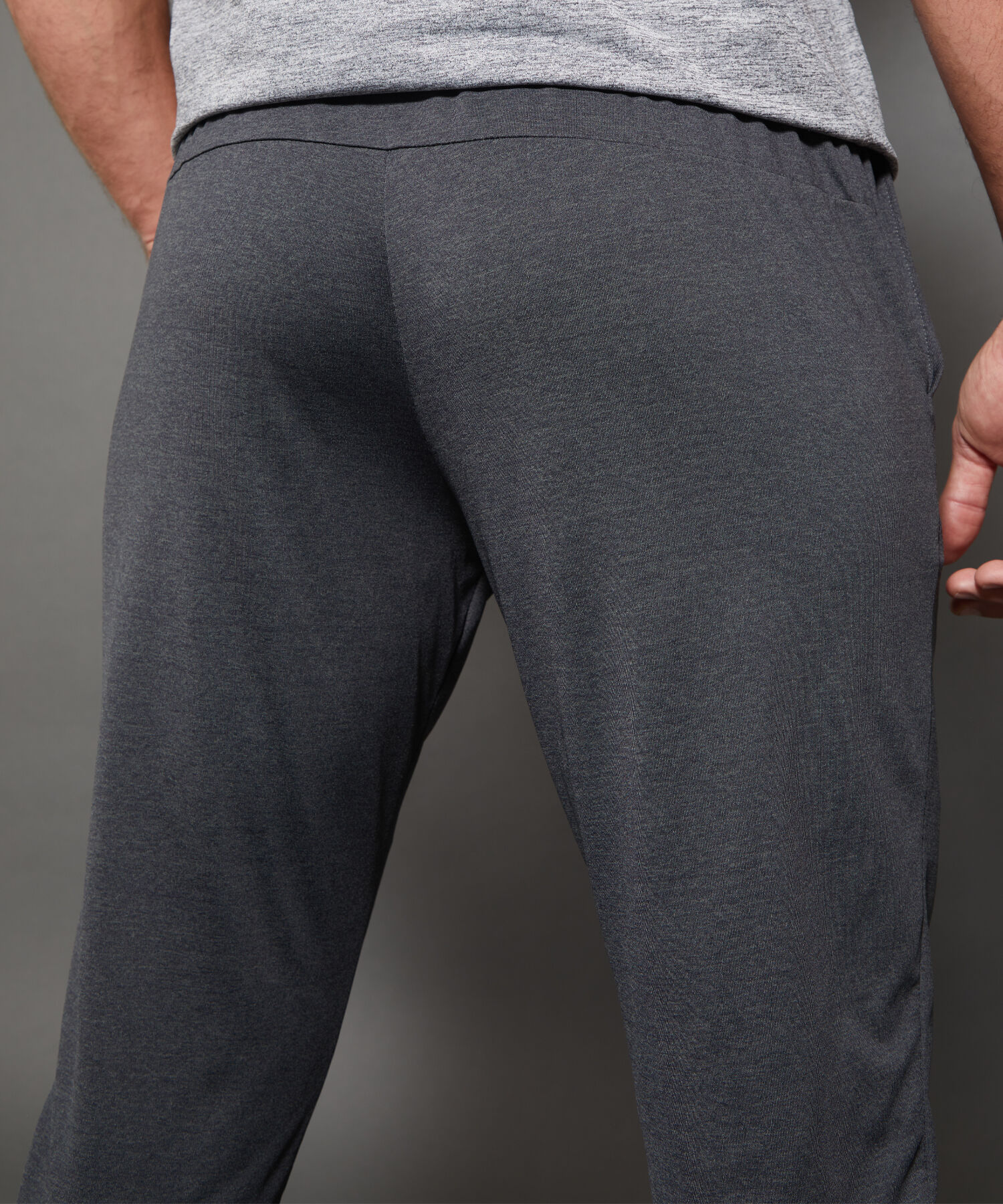 Pantalón Jogger Punto Textura Jaspe Con Bolsillos, Cordón Ajustable Y Elástico Interno, Sport Líneas Patprimo