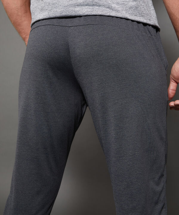 Pantalón Jogger Punto Textura Jaspe Con Bolsillos, Cordón Ajustable Y Elástico Interno, Sport Líneas Patprimo