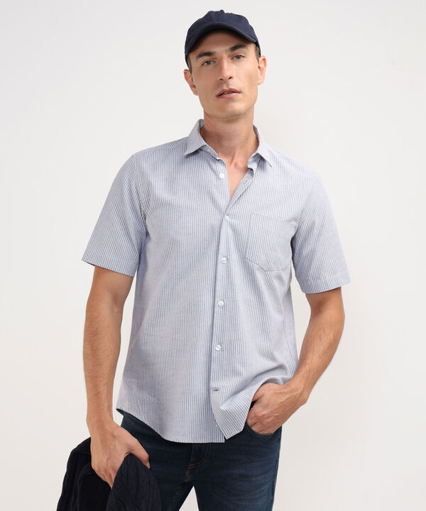 Camisa Manga Corta Preteñida Regular Fit