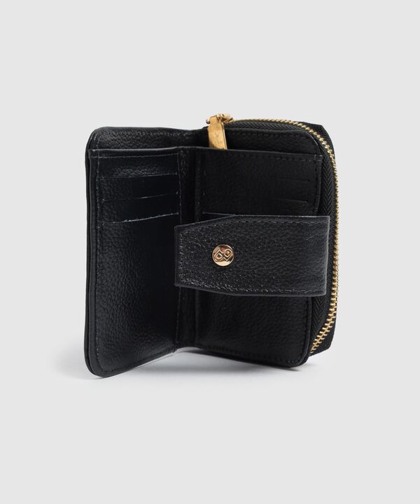 Billetera Plegable Con Cierre Para Mujer