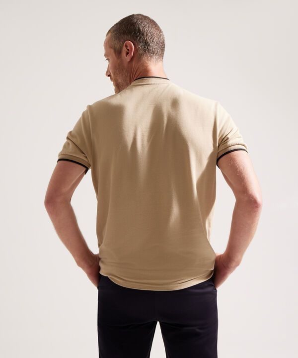 Polo Tejida con Cuello Mao