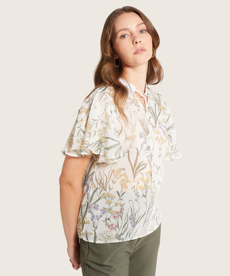 Blusa Manga Acampanada Estampada