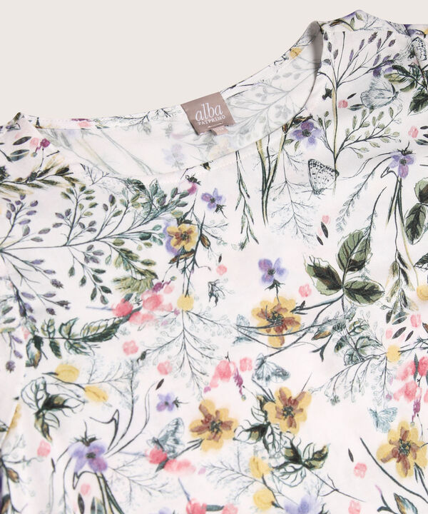 Blusa Estampada Cuello Redondo