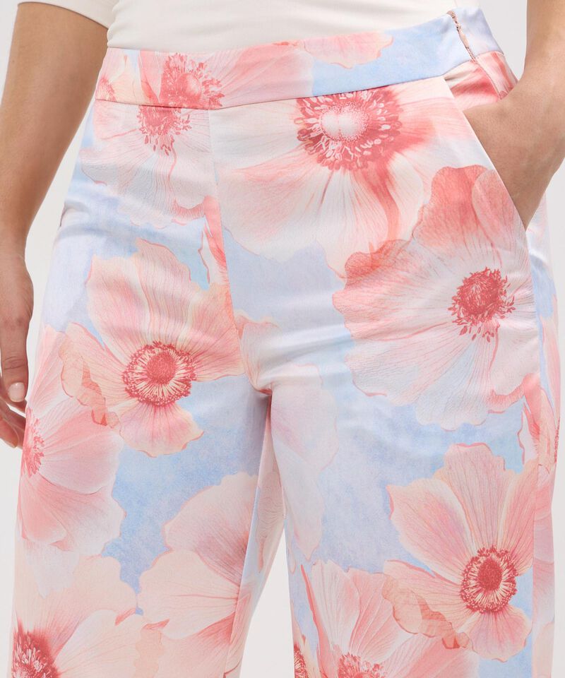 Pantalón Satinado Estampado