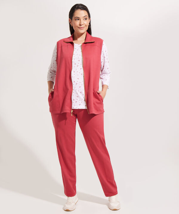 Sudadera Unicolor Con Bolsillos En Chaleco Camiseta Estampada