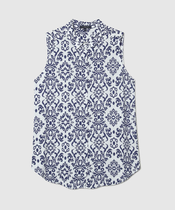 Camisa Manga Sisa Estampada