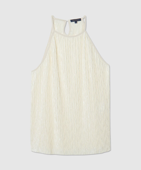 Blusa De Tiras Manga Sisa Unicolor