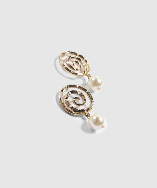 Aretes Dorados con Perlas image number null