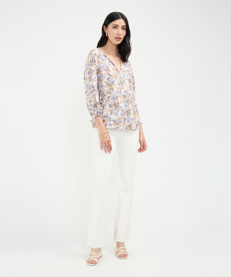Blusa Estampado Floral de Manchas