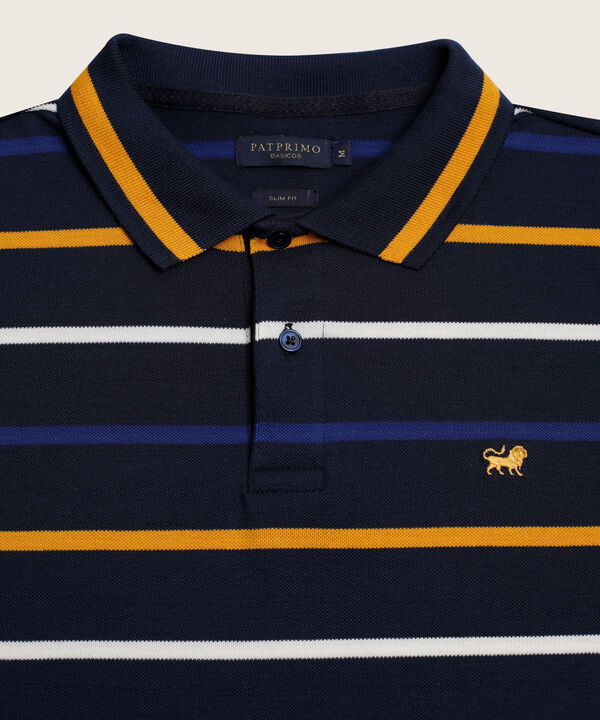 Polo Cuello Y Puño Tejido