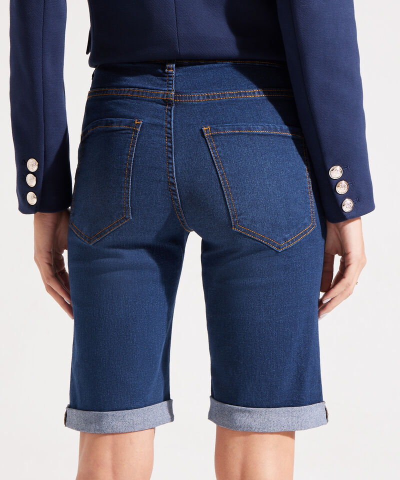 Bermuda en Denim con Guardapolvos