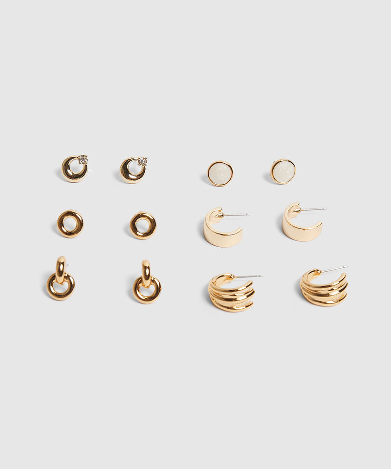 Set x 6 Aretes Dorados