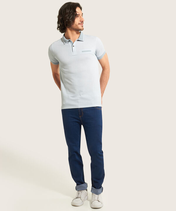 Polo Cuello Tejido Estampada image number null