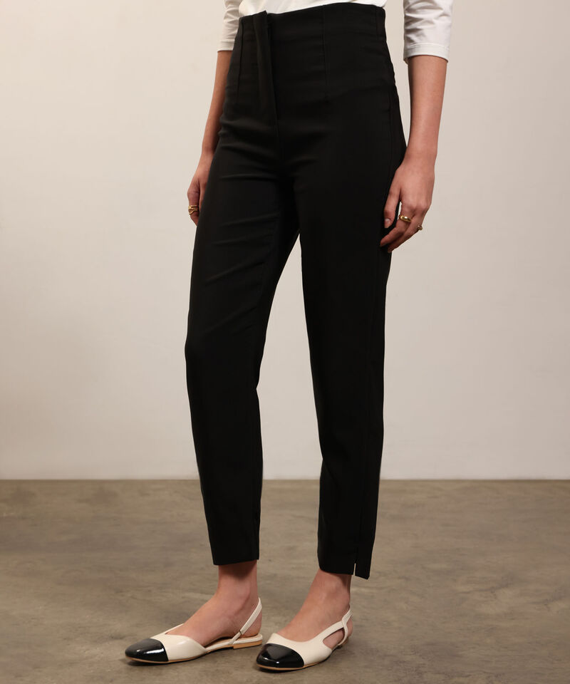 Pantalon Tiro Alto Unicolor