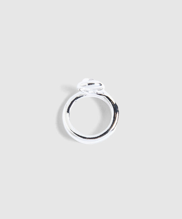 Anillo Plateado con Brillo image number null