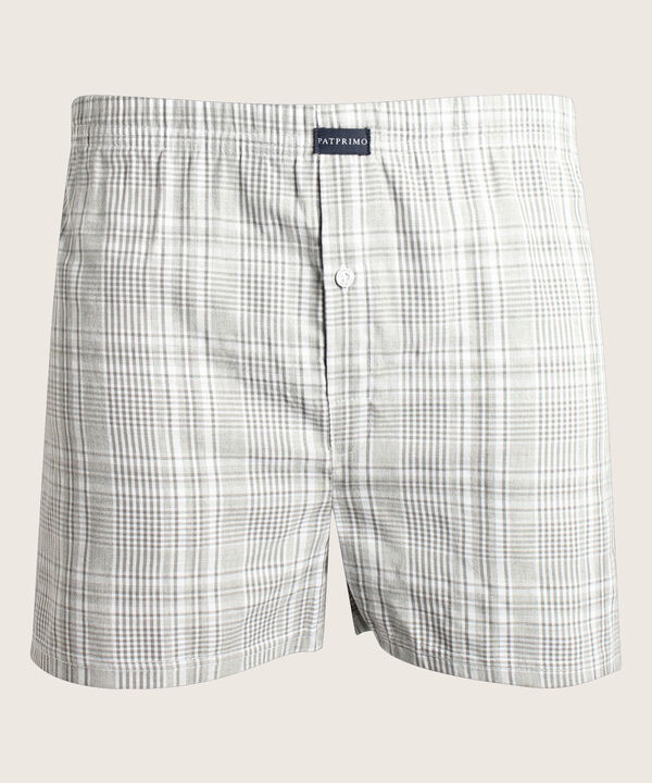 Boxer Pack X3 Pantaloncillo Tejido Plano Amplio Algodón Preteñido, Cuadro-Rayas Y Estampado