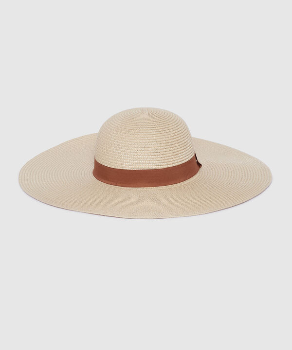 Sombrero Tipo Pamela con Cinta image number null