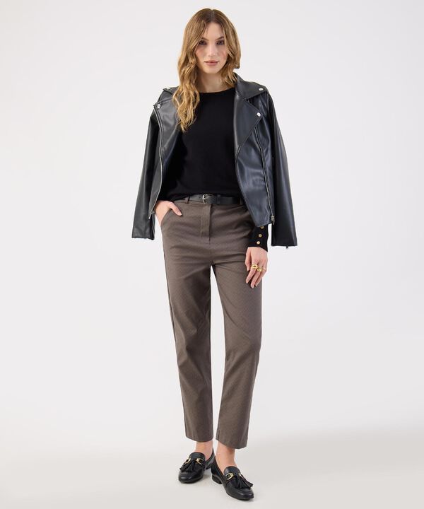 Pantalón Sastre Estampado Micro image number null