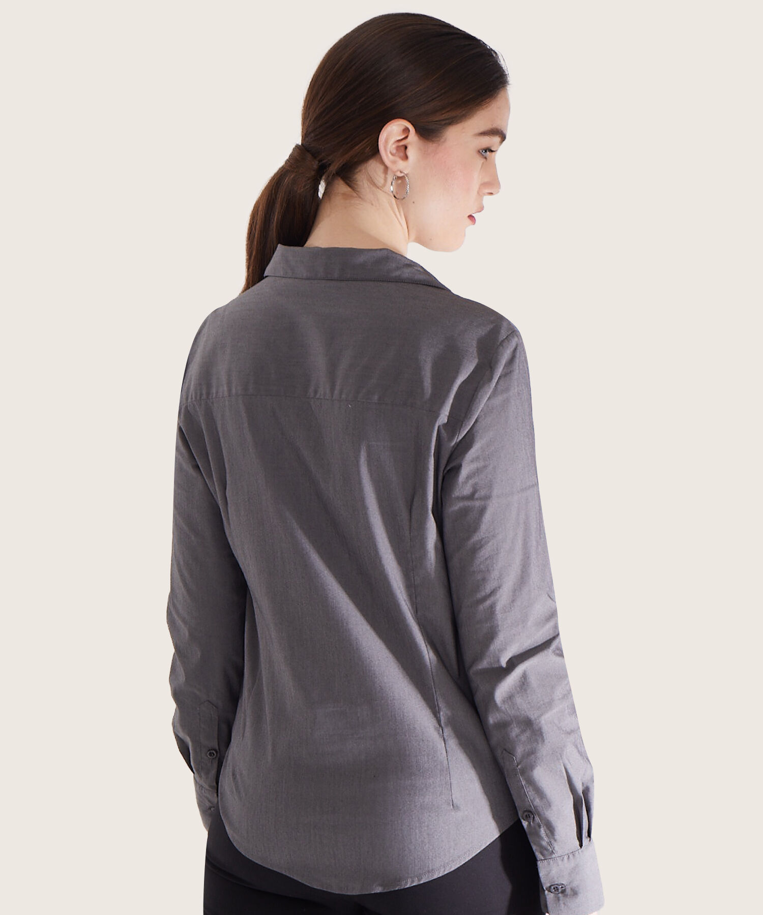 Camisa Manga Larga Unicolor