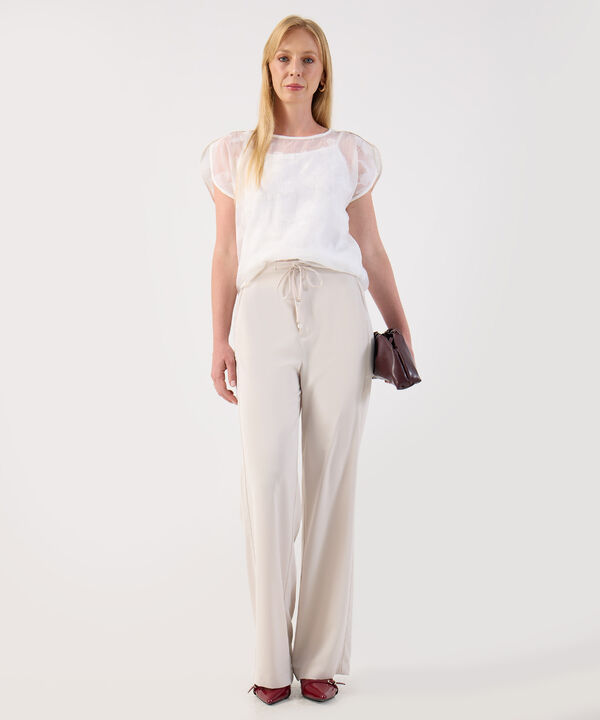 Blusa Organza Para Mujer Transparente Manga Sisa image number null