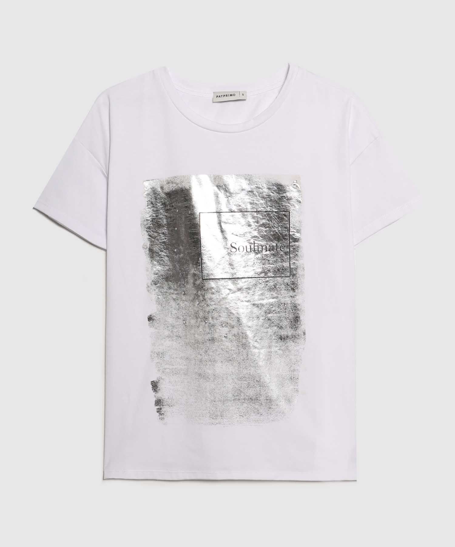 Camiseta Manga Corta Corrida Con Screen En Frente