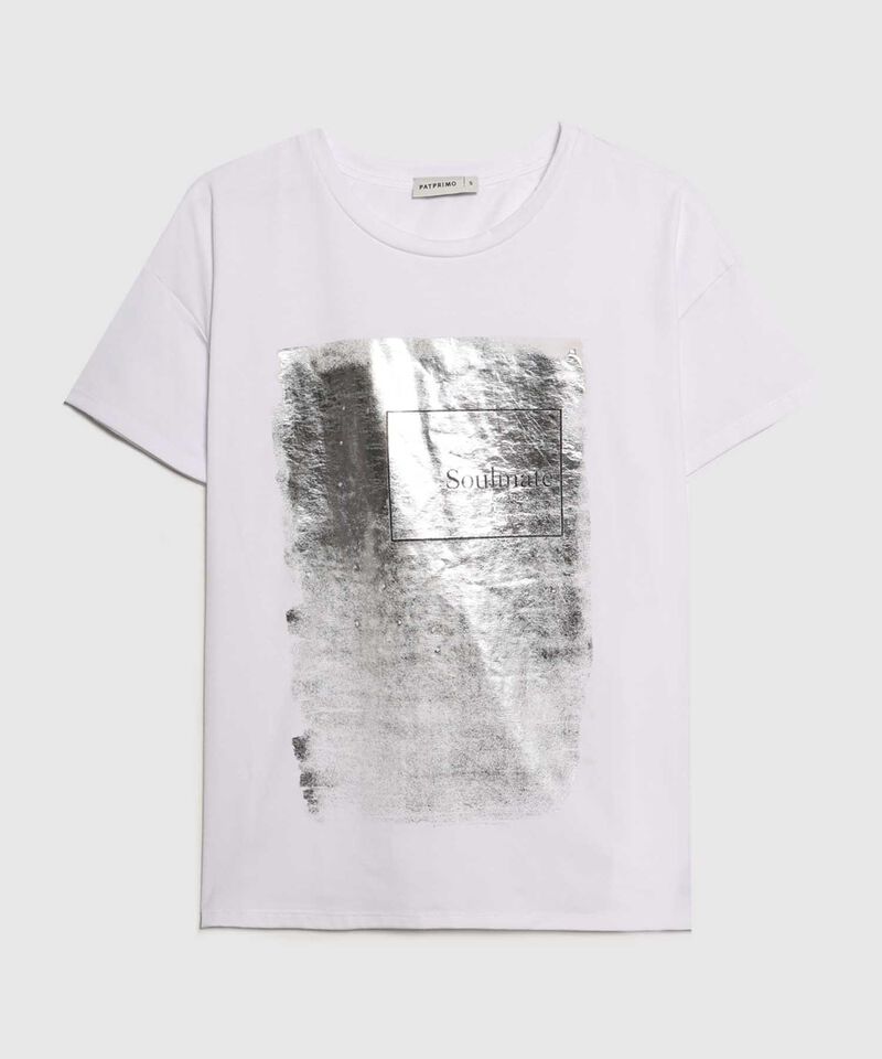 Camiseta Manga Corta Corrida Con Screen En Frente