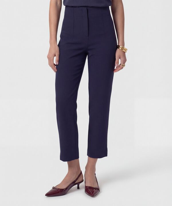 Pantal&oacute;n Clasico De Tiro Alto Para Mujer