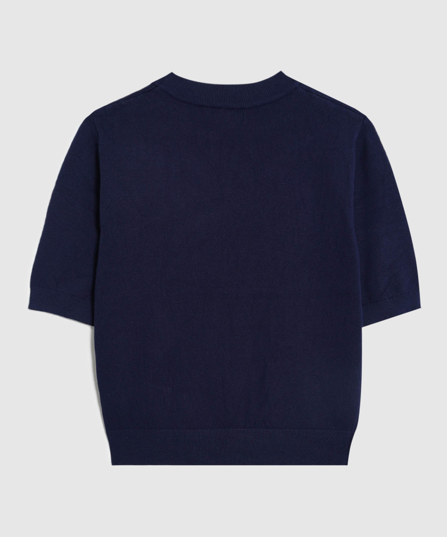 Camiseta Unicolor Manga Corta para Mujer