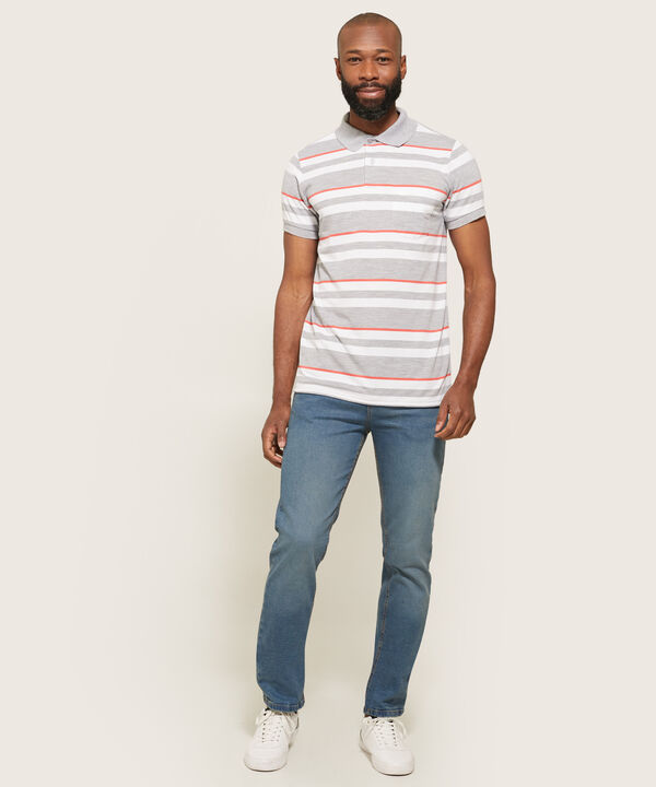 Polo Manga Corta a Rayas